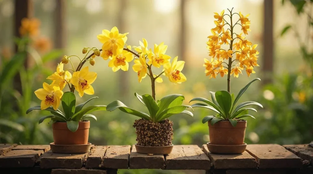 orquídea chuva de ouro