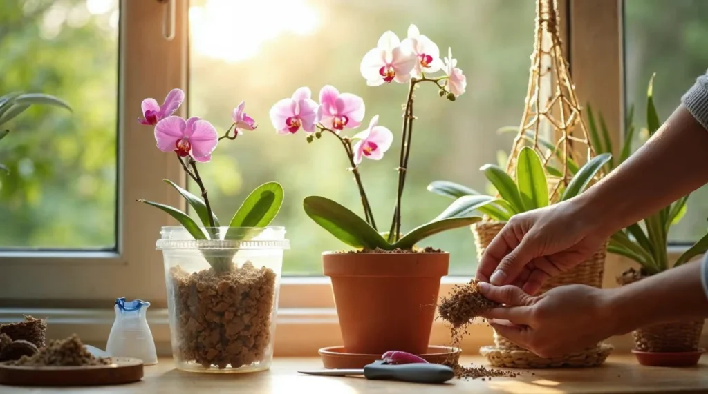 como cuidar de orquídeas no vaso de plástico