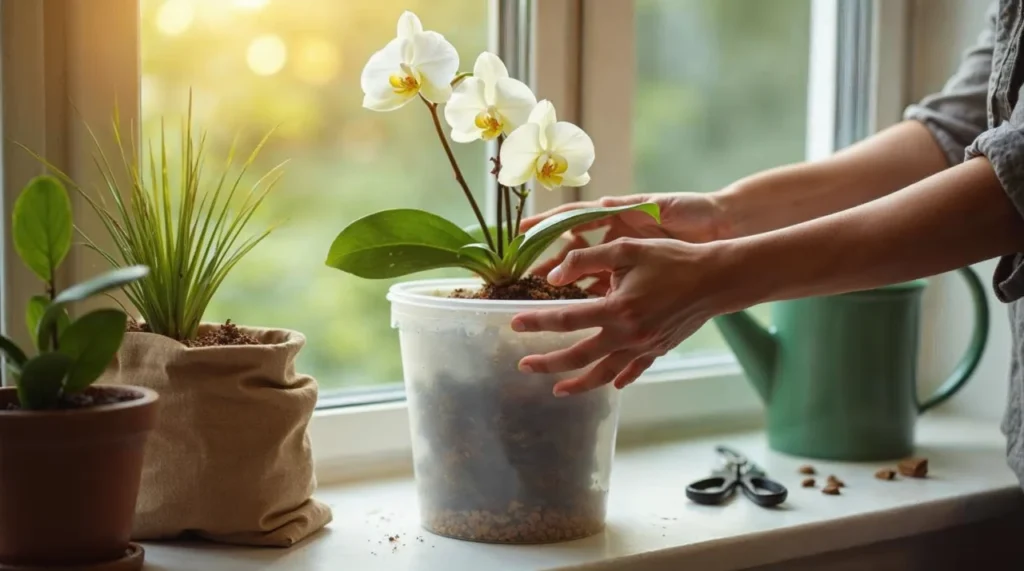 como cuidar de orquídeas no vaso de plástico