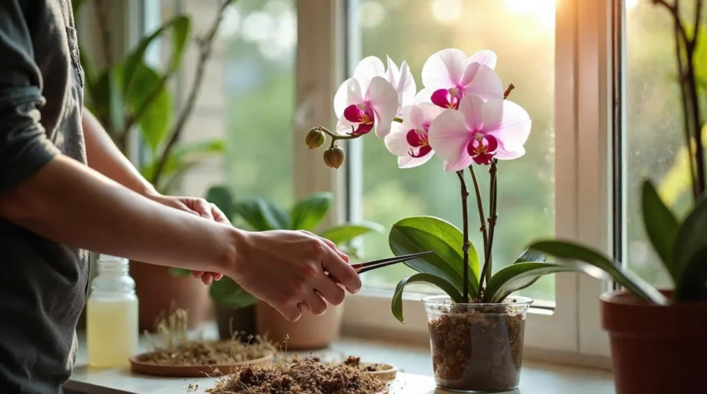 como plantar orquídea phalaenopsis
