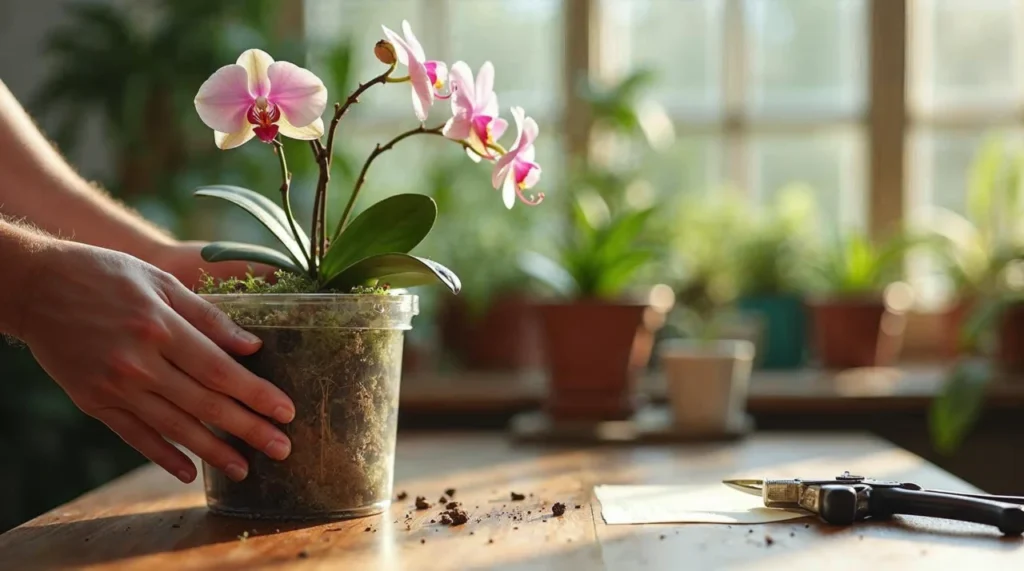 como plantar orquídea phalaenopsis